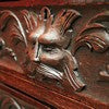 Load image into Gallery viewer, Antique French Oak Chest of Drawers with Five Carved Green Man Handles and Ornate Detailing. B12624
