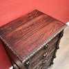 Load image into Gallery viewer, Antique French Oak Chest of Drawers with Five Carved Green Man Handles and Ornate Detailing. B12624
