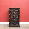Load image into Gallery viewer, Antique French Oak Chest of Drawers with Five Carved Green Man Handles and Ornate Detailing. B12624
