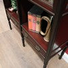 Load image into Gallery viewer, Antique Mahogany Display Cabinet with Fretwork, Drawers, and Glazed Doors. B12121
