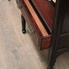 Load image into Gallery viewer, Antique Mahogany Display Cabinet with Fretwork, Drawers, and Glazed Doors. B12121
