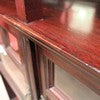 Load image into Gallery viewer, Antique Mahogany Display Cabinet with Fretwork, Drawers, and Glazed Doors. B12121
