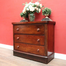 Load image into Gallery viewer, Antique Australian Cedar Chest of Drawers with MOP Inlay and Brass Detail. B12622
