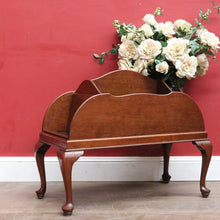 Load image into Gallery viewer, Antique Australian maple magazine rack or music Canterbury. B13026
