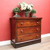 Load image into Gallery viewer, Antique Australian Cedar Chest of Drawers with MOP Inlay and Brass Detail. B12622
