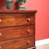 Load image into Gallery viewer, Antique Australian Cedar Chest of Drawers with MOP Inlay and Brass Detail. B12622
