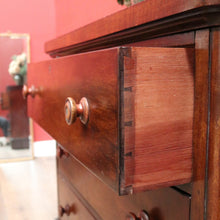 Load image into Gallery viewer, Antique Australian Cedar Chest of Drawers with MOP Inlay and Brass Detail. B12622
