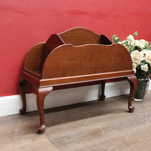 Load image into Gallery viewer, Antique Australian maple magazine rack or music Canterbury. B13026
