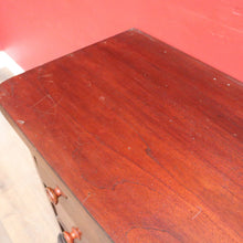 Load image into Gallery viewer, Antique Australian Cedar Chest of Drawers with MOP Inlay and Brass Detail. B12622
