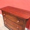Load image into Gallery viewer, Antique Australian Cedar Chest of Drawers with MOP Inlay and Brass Detail. B12622
