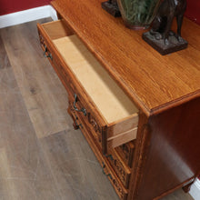 Load image into Gallery viewer, Vintage French lingerie chest with four drawers and cast handles. B12785
