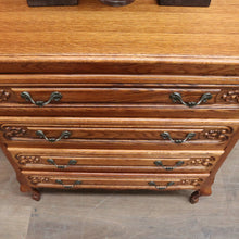 Load image into Gallery viewer, Vintage French lingerie chest with four drawers and cast handles. B12785
