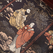 Load image into Gallery viewer, Antique English Mahogany Armchair with Japanese-Themed Upholstery. B12631
