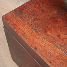 Load image into Gallery viewer, Antique Australian Cedar Trunk for Toys, Blankets, Shoes with Brass Cartouche. B12627
