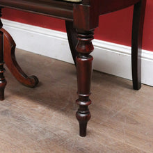 Load image into Gallery viewer, Pair of English Mahogany Chairs – Green-Gold Upholstery, Elegant Carving. B12625
