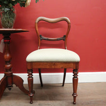 Load image into Gallery viewer, Pair of English Rosewood Chairs – Green-Gold Upholstery, Elegant Carving. B12625
