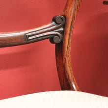 Load image into Gallery viewer, Pair of English Rosewood Chairs – Green-Gold Upholstery, Elegant Carving. B12625
