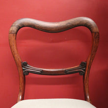 Load image into Gallery viewer, x SOLD Pair of Antique English Rosewood Chairs with Mint Green Upholstery. B12630
