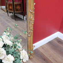 Load image into Gallery viewer, French Napoleon III Style Giltwood Mirror with Rococo Crest and Floral Carving. B13039
