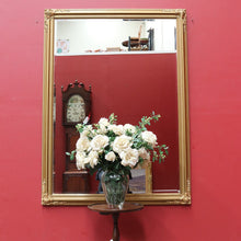 Load image into Gallery viewer, Victorian Style Giltwood Mirror with Bevelled Glass and Decorative Corner Carvings. B13040

