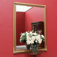 Load image into Gallery viewer, Victorian Style Giltwood Mirror with Bevelled Glass and Decorative Corner Carvings. B13040
