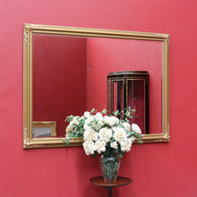Load image into Gallery viewer, Victorian Style Giltwood Mirror with Bevelled Glass and Decorative Corner Carvings. B13040
