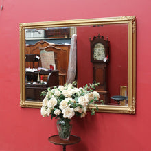 Load image into Gallery viewer, Victorian Style Giltwood Mirror with Bevelled Glass and Decorative Corner Carvings. B13040
