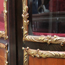 Load image into Gallery viewer, Antique French Vernis Martin Display Cabinet with Curved Glass and Ormolu Mounts. B13037
