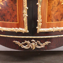 Load image into Gallery viewer, Antique French Vernis Martin Display Cabinet with Curved Glass and Ormolu Mounts. B13037
