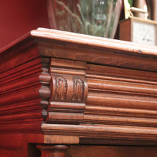 Load image into Gallery viewer, Antique French walnut hall cabinet or sideboard with drawers and cupboards. B12618
