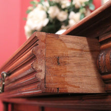 Load image into Gallery viewer, Antique French walnut hall cabinet or sideboard with drawers and cupboards. B12618
