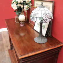 Load image into Gallery viewer, Antique French walnut hall cabinet or sideboard with drawers and cupboards. B12618
