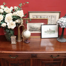 Load image into Gallery viewer, Antique French walnut hall cabinet or sideboard with drawers and cupboards. B12618
