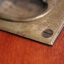 Load image into Gallery viewer, Antique English mahogany tennis racquet/racket cover with brass campaign fittings. B12600
