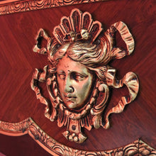 Load image into Gallery viewer, Louis XV Style French Bureau Plat Writing Desk with Ormolu Mounts and Glass Top. B13038
