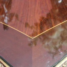 Load image into Gallery viewer, Louis XV Style French Bureau Plat Writing Desk with Ormolu Mounts and Glass Top. B13038
