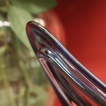 Load image into Gallery viewer, Mid-Century Val St Lambert Blue Green Triangular Art Glass Vase. B12633
