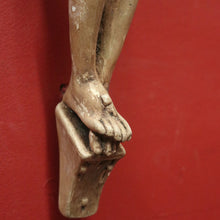 Load image into Gallery viewer, Antique French wall hanging plaster statue of Jesus – devotional home décor. B12406
