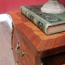 Load image into Gallery viewer, Pair of Vintage French Bedside Tables with Marquetry Inlay and Pull Out Slides. B12799
