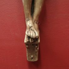 Load image into Gallery viewer, Antique French wall hanging plaster statue of Jesus – devotional home décor. B12406
