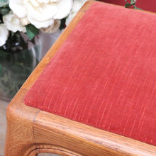 Load image into Gallery viewer, Vintage French Oak Dressing Table Stool with Cabriole Legs and Upholstered Seat. B12813

