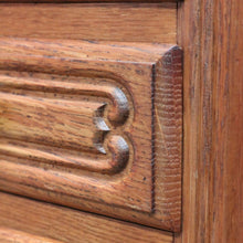 Load image into Gallery viewer, Vintage French Oak Lingerie Chest with Five Drawers and French Scroll Feet. B12794
