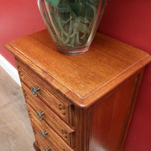 Load image into Gallery viewer, Vintage French Oak Lingerie Chest with Five Drawers and French Scroll Feet. B12794
