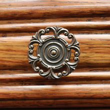 Load image into Gallery viewer, Vintage French Oak Lingerie Chest with Five Drawers and French Scroll Feet. B12794
