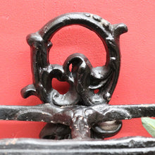 Load image into Gallery viewer, Antique French Cast Iron Umbrella Stand with Drip Tray and Decorative Black Enamel Finish. B12500
