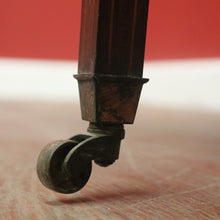 Load image into Gallery viewer, Antique English rosewood hexagonal table with string inlay and X-stretcher. B12233
