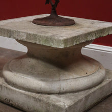 Load image into Gallery viewer, Beautiful Handcrafted Garden Sundial with Concrete Base and Wrought Iron Dial. B12632
