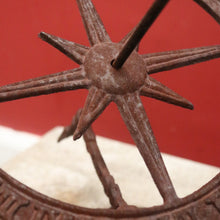 Load image into Gallery viewer, Beautiful Handcrafted Garden Sundial with Concrete Base and Wrought Iron Dial. B12632
