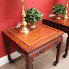 Load image into Gallery viewer, Pair of Vintage Chinese Style Hardwood Table Lamps, Side Table, Coffee Table. B12459
