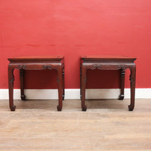 Load image into Gallery viewer, Pair of Vintage Chinese Style Hardwood Table Lamps, Side Table, Coffee Table. B12459
